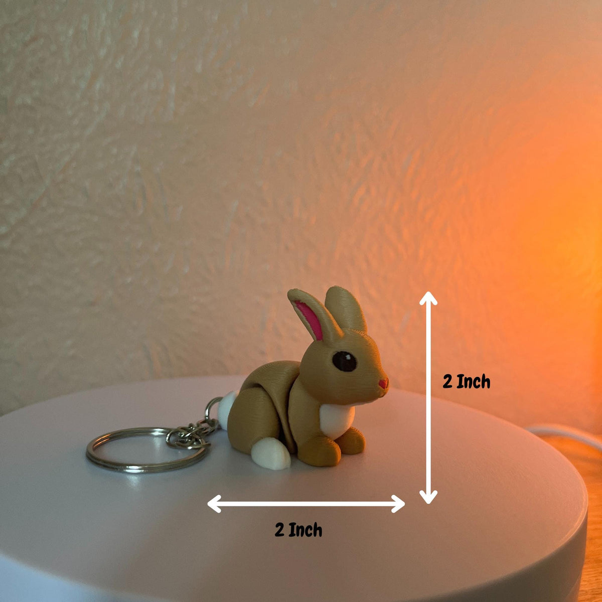 Articulated Bunny Fidget Toy 3D Printed – Cute Rabbit Creature, Sensory Gift for Kids & Teens, Christmas Stocking Stuffer, Moving Animal Toy image 2