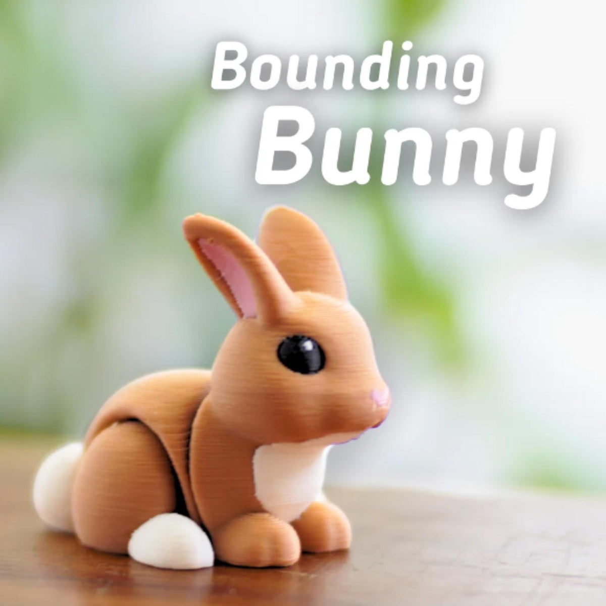 Articulated Bunny Fidget Toy 3D Printed – Cute Rabbit Creature, Sensory Gift for Kids & Teens, Christmas Stocking Stuffer, Moving Animal Toy image 1