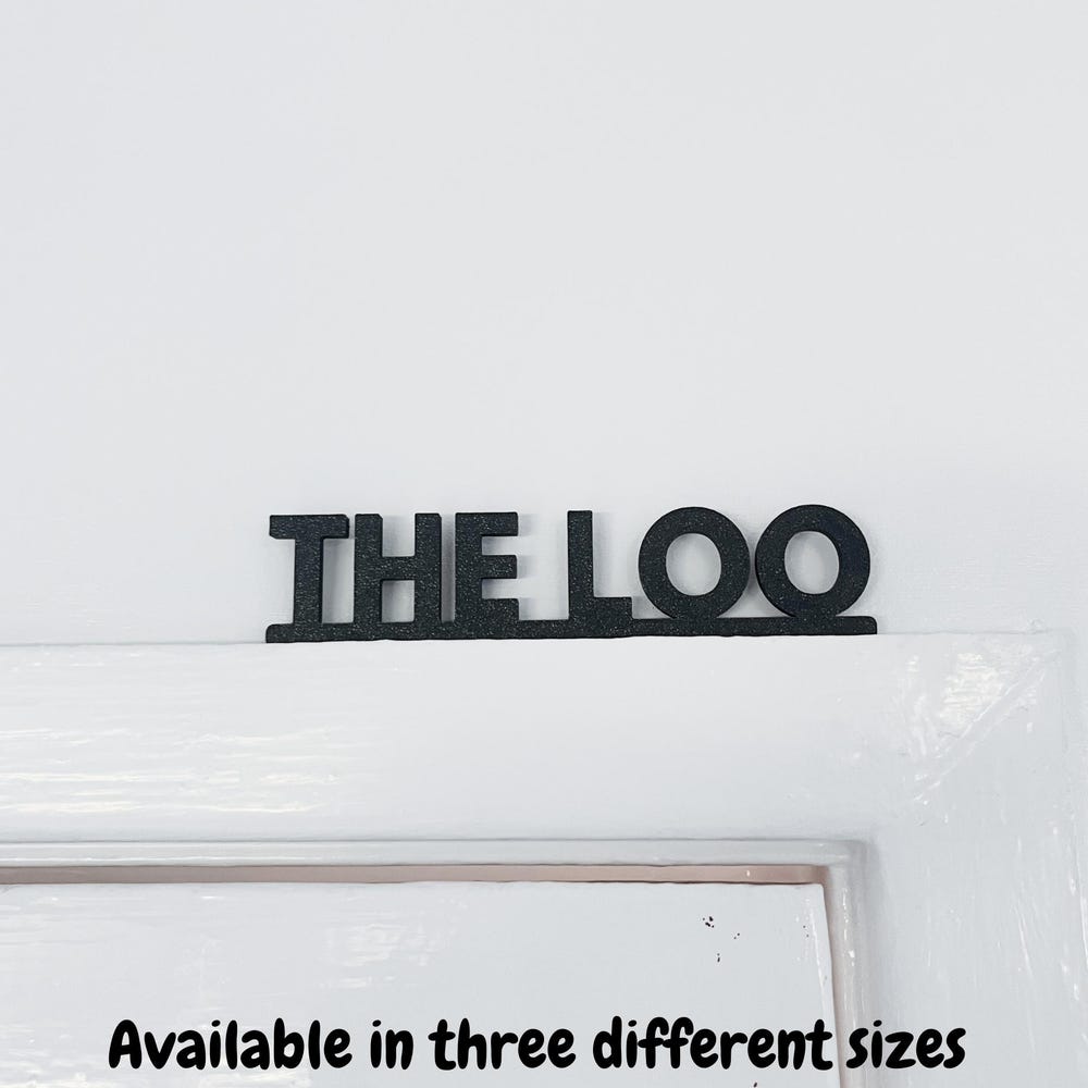 The Loo decorative door sign from 3DPrintwise